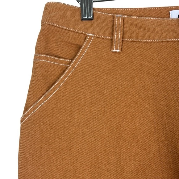 NWT RSQ Relaxed Carpenter Pants Womens L Brown High Rise Straight Streetwear - Picture 4 of 7